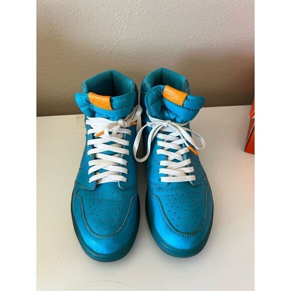 Nike Air Jordan 1 Retro Gatorade Blue Lagoon Basketball Shoes Trainer Mens 12 WI - Picture 2 of 8